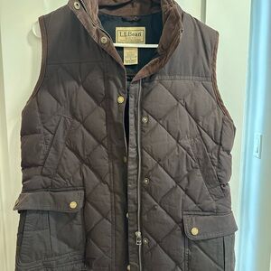 L.L. Bean Chocolate Quilted Vest